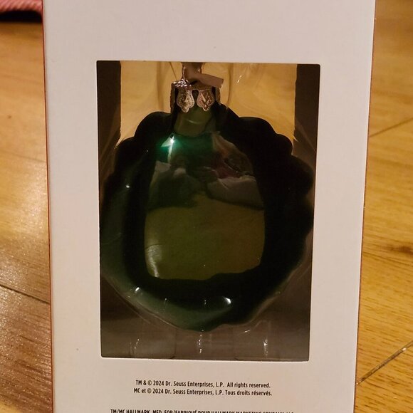 HALLMARK ORNAMENTS The Grinch Max Hand Blown Glass 2024 Dr. Seuss Enterprises - Picture 6 of 10